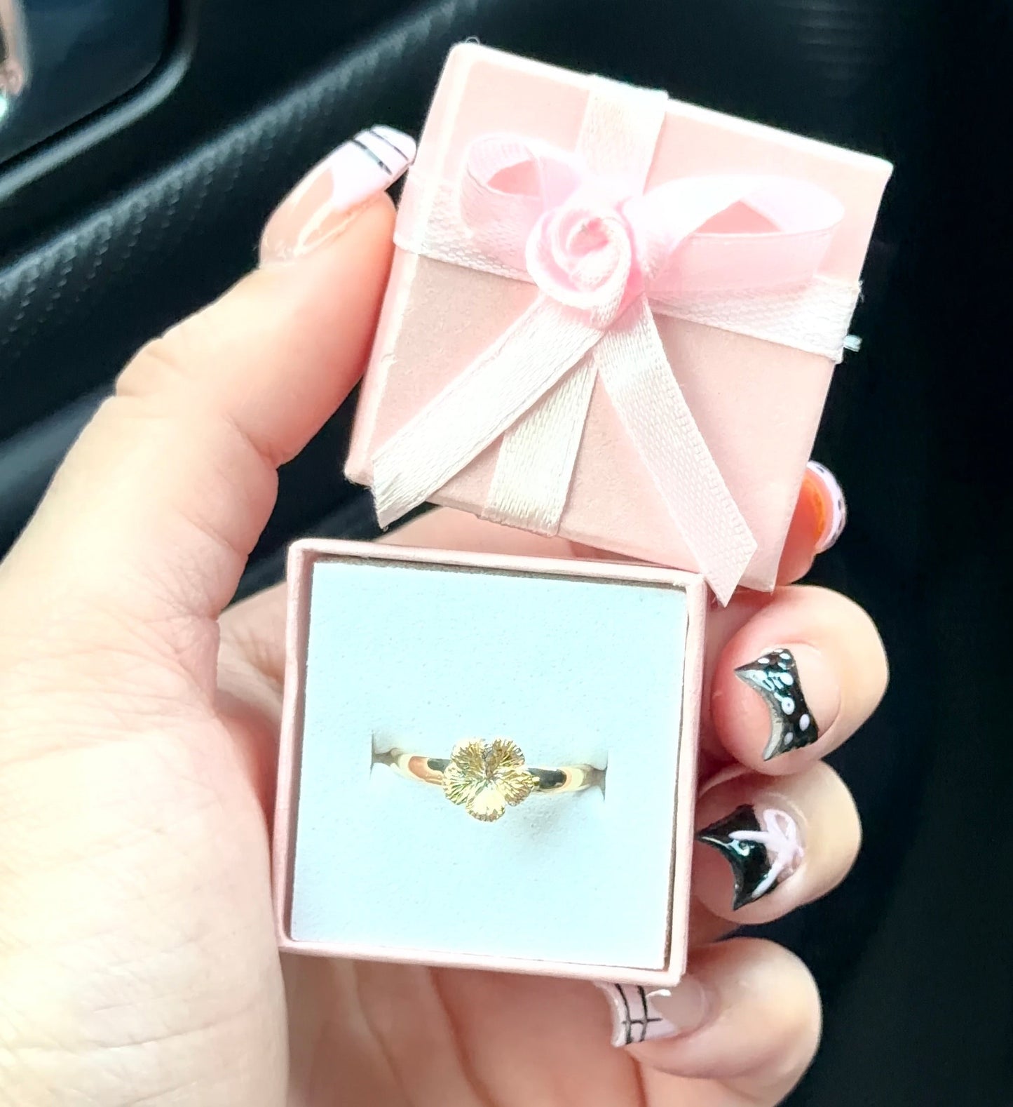 14KT Real Gold Hibiscus Flower Ring