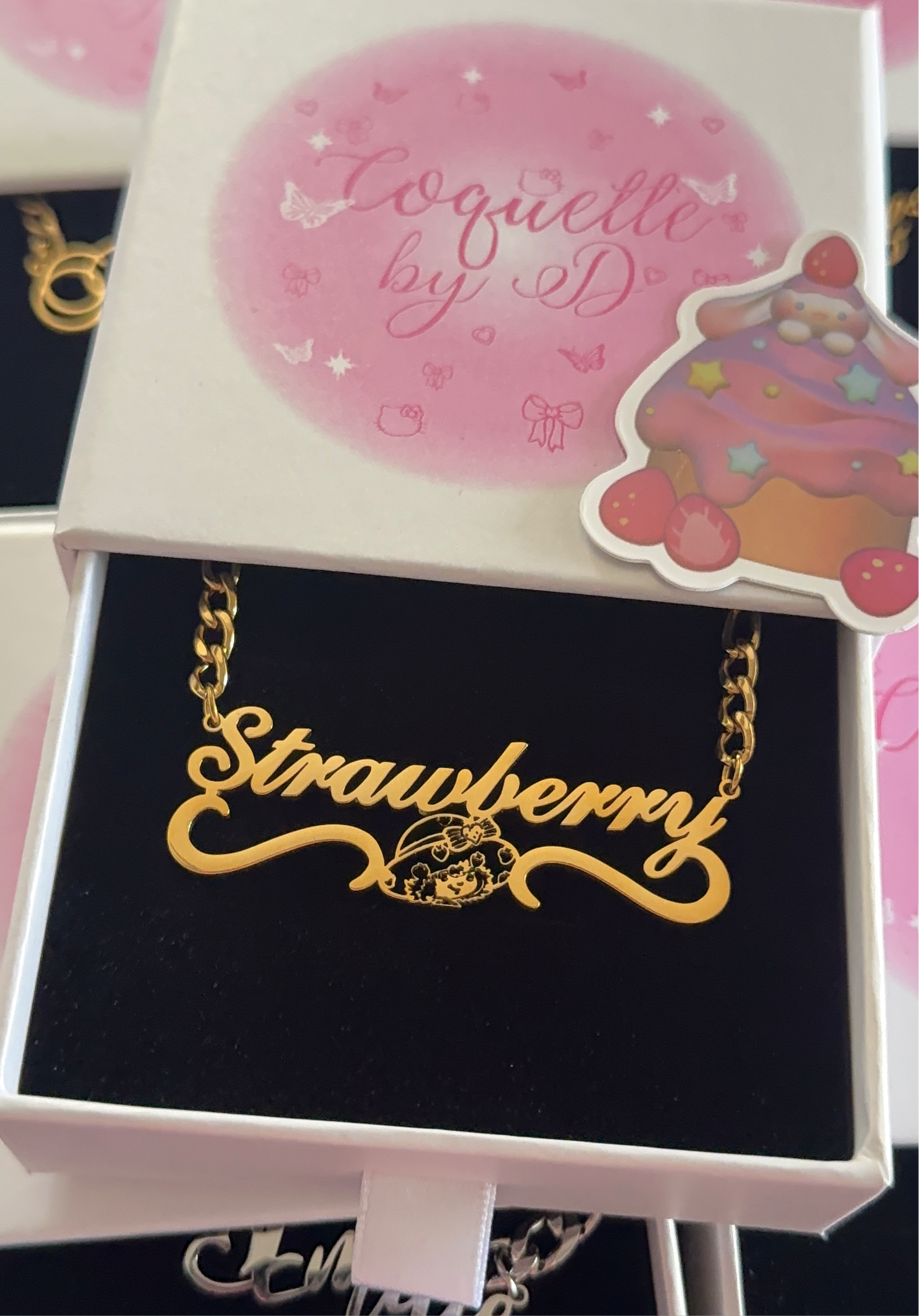 Strawberry Shortcake Custom Name Necklace