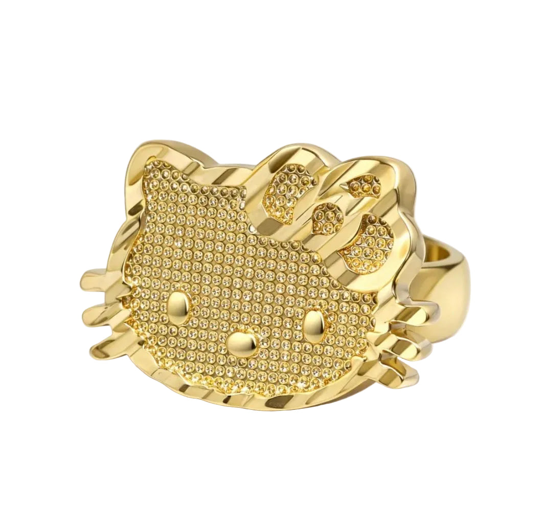 HK Face 14k Gold Filled Ring