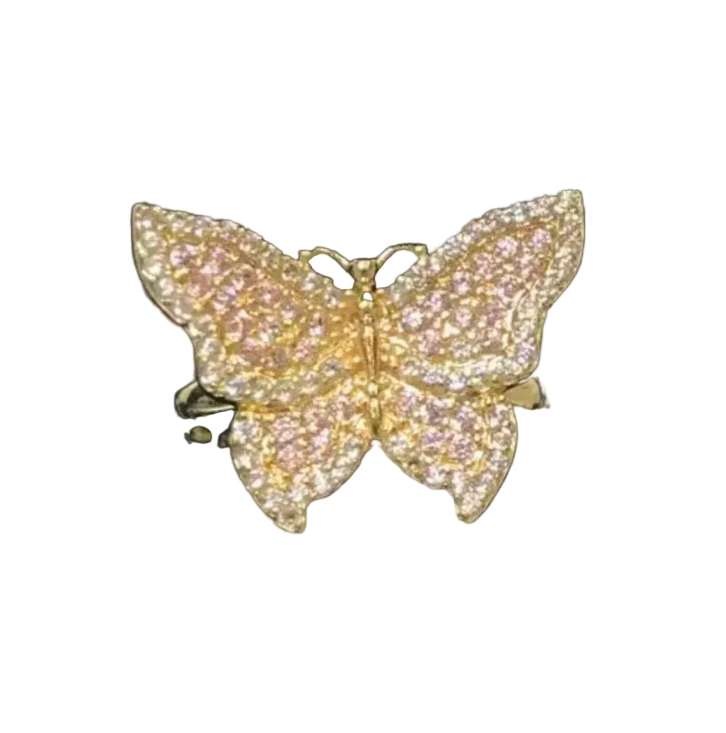 Pink Butterfly Ring
