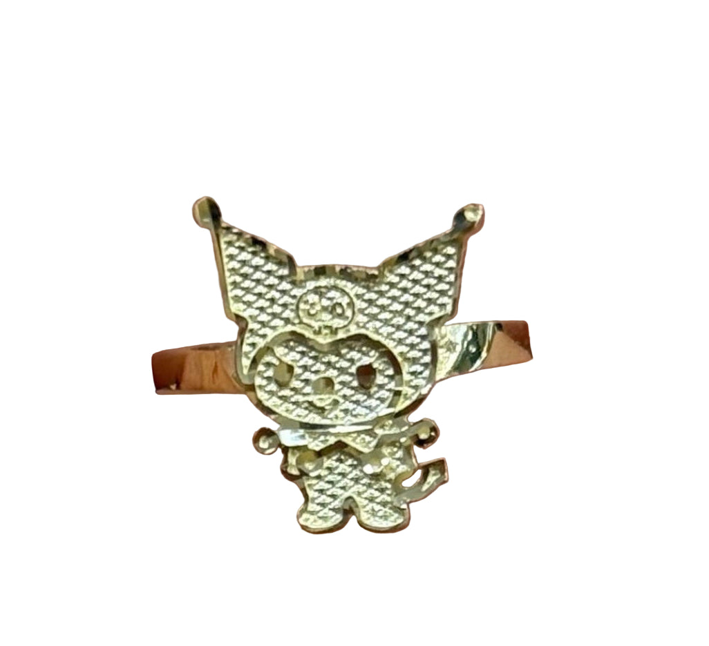 Kuromi 14kt Solid Gold Ring