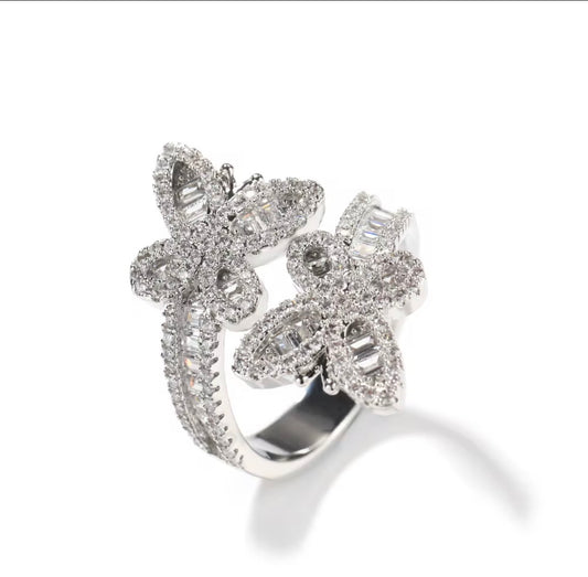 Double Butterfly Ring