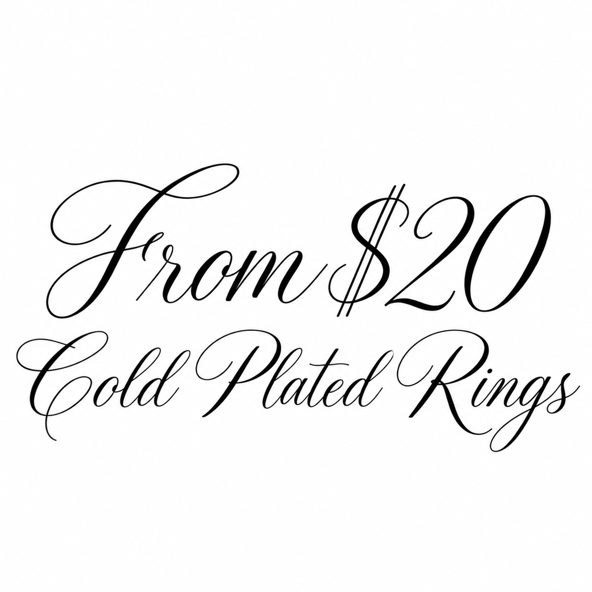 From $20 Gold Plated Rings