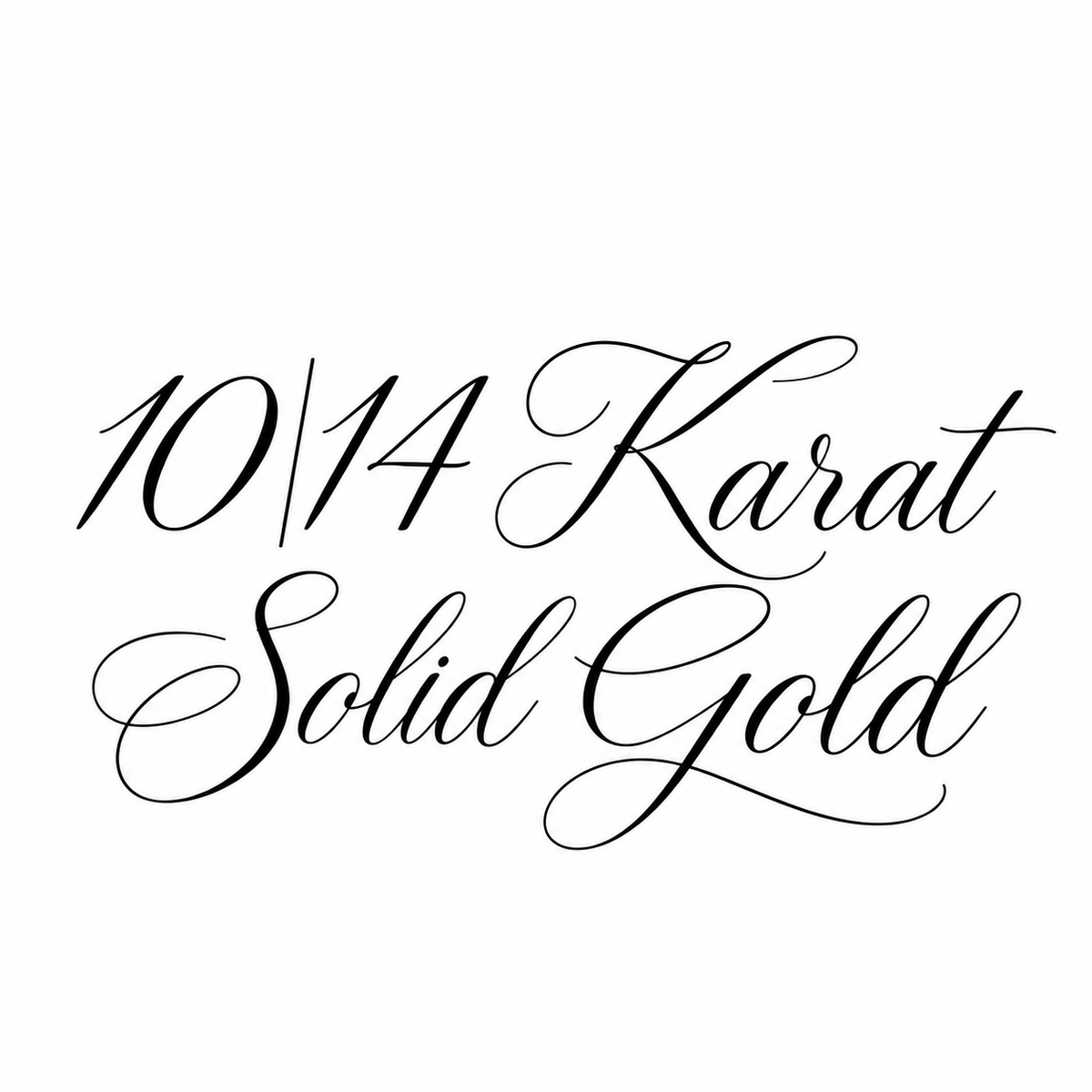 10|14 Karat Solid Gold