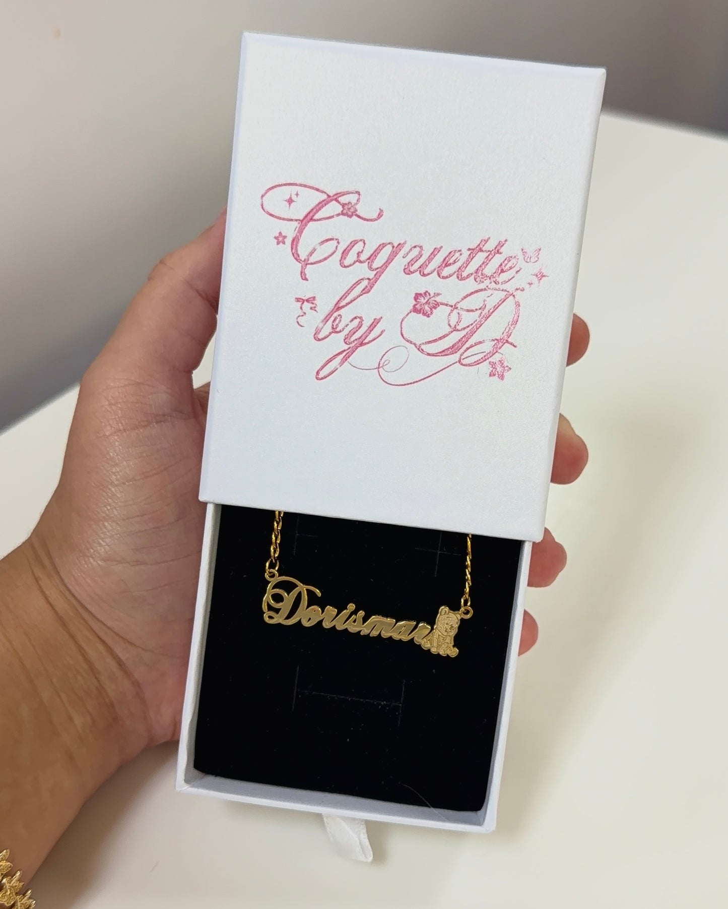 Winnie Pooh Name Necklace