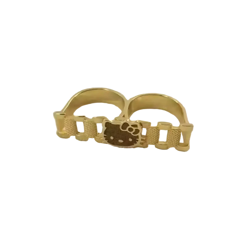 Rolex Hk Face Two Finger Ring