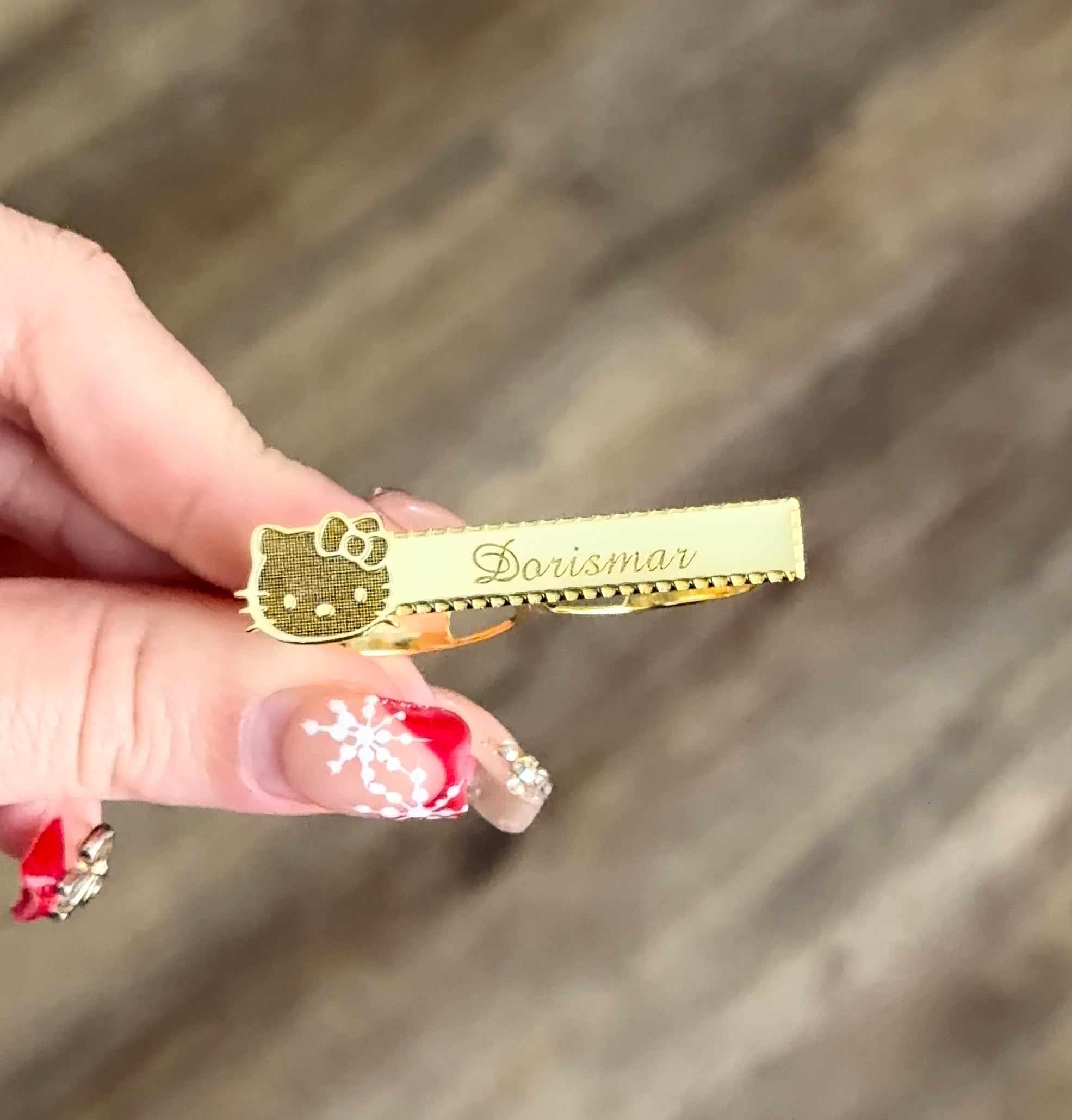 HK Name Two Finger Ring