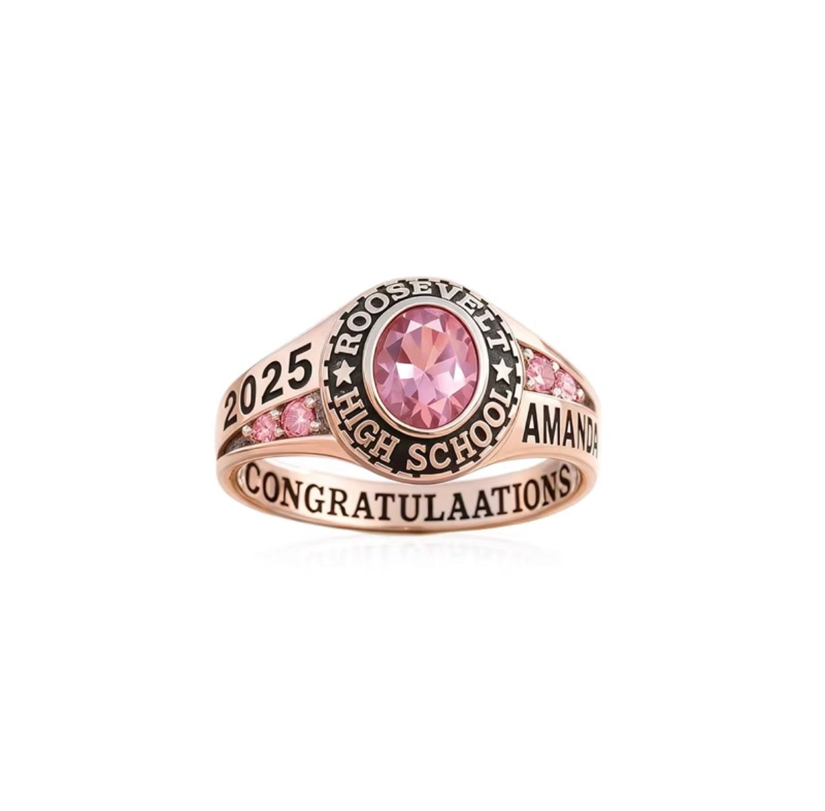 Pretty In Pink Class Ring