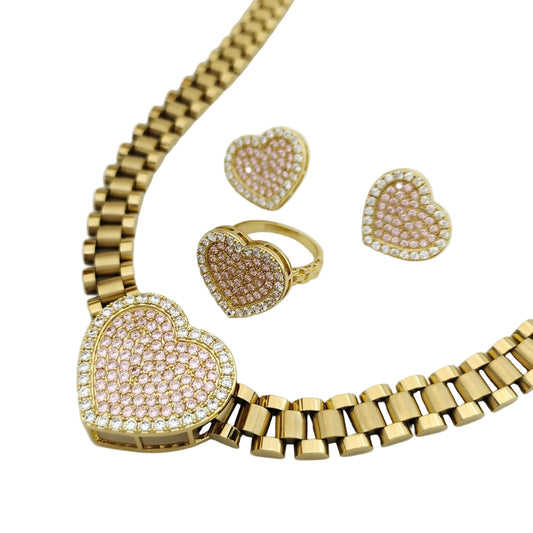 Heart Rolex Jewelry Bundle