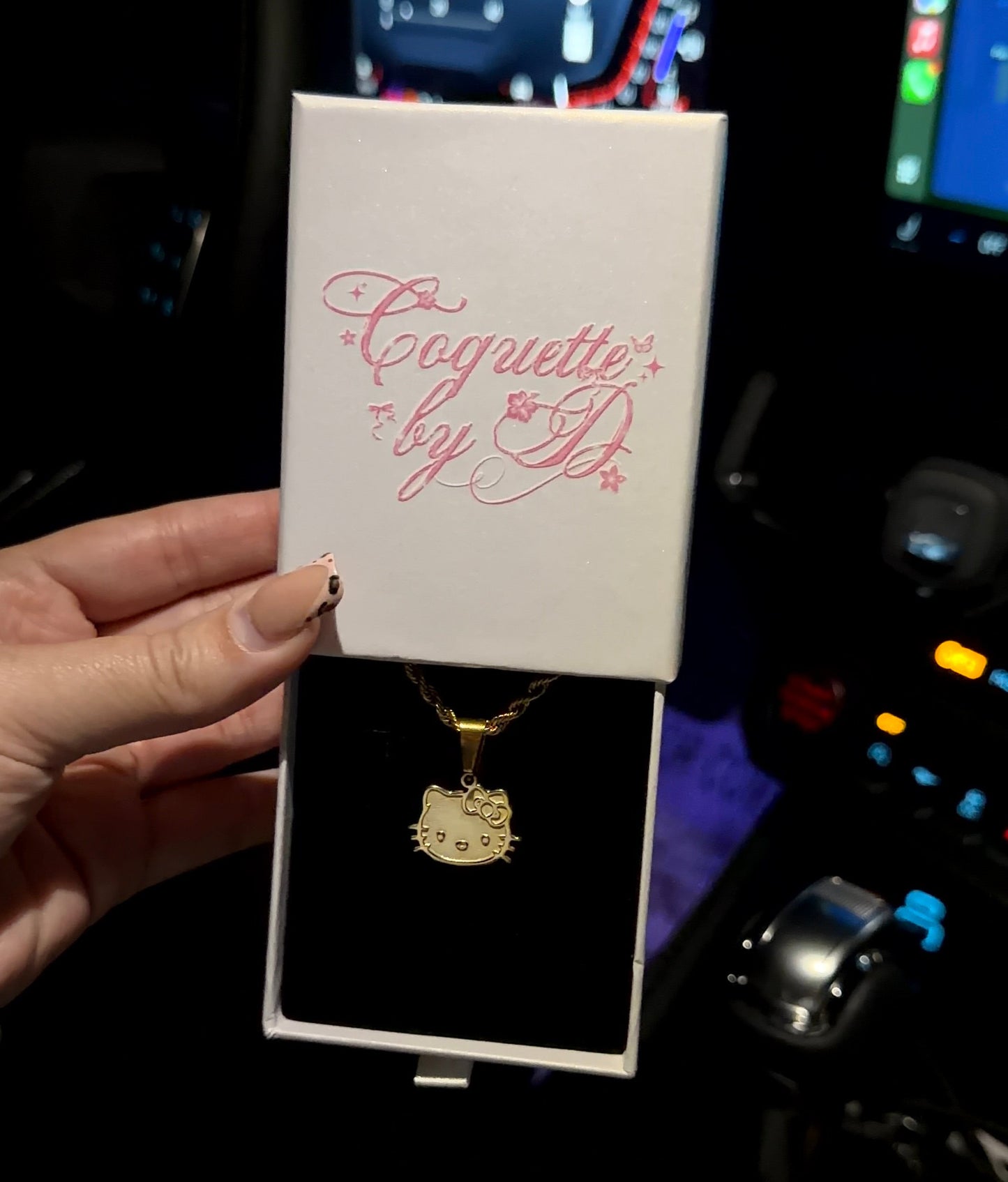 Hk Face Pendant Necklace