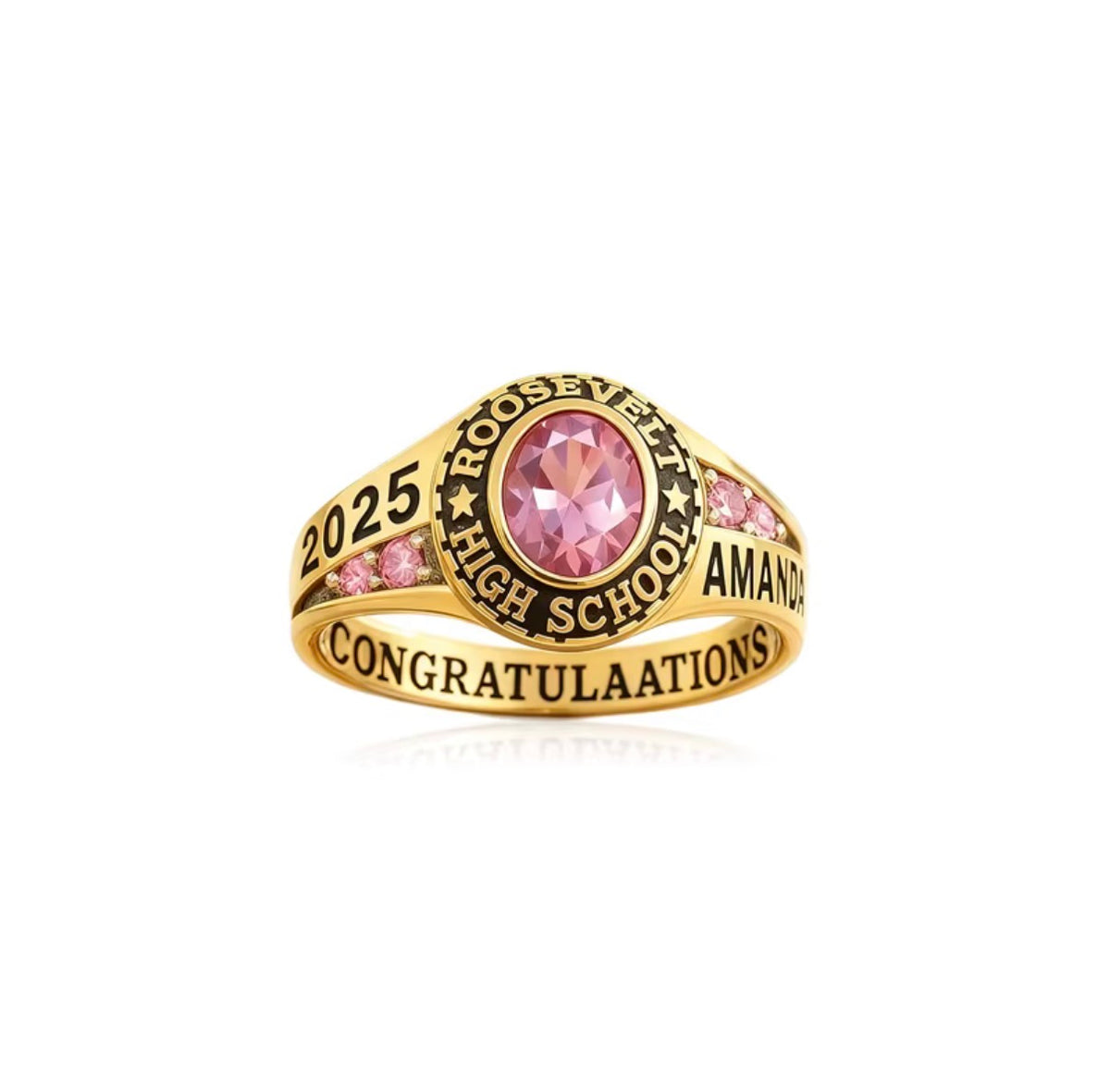Pretty In Pink Class Ring