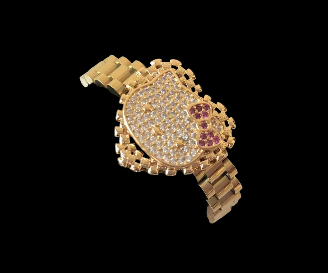 Bling Out Hk Heart Rolex Bracelet