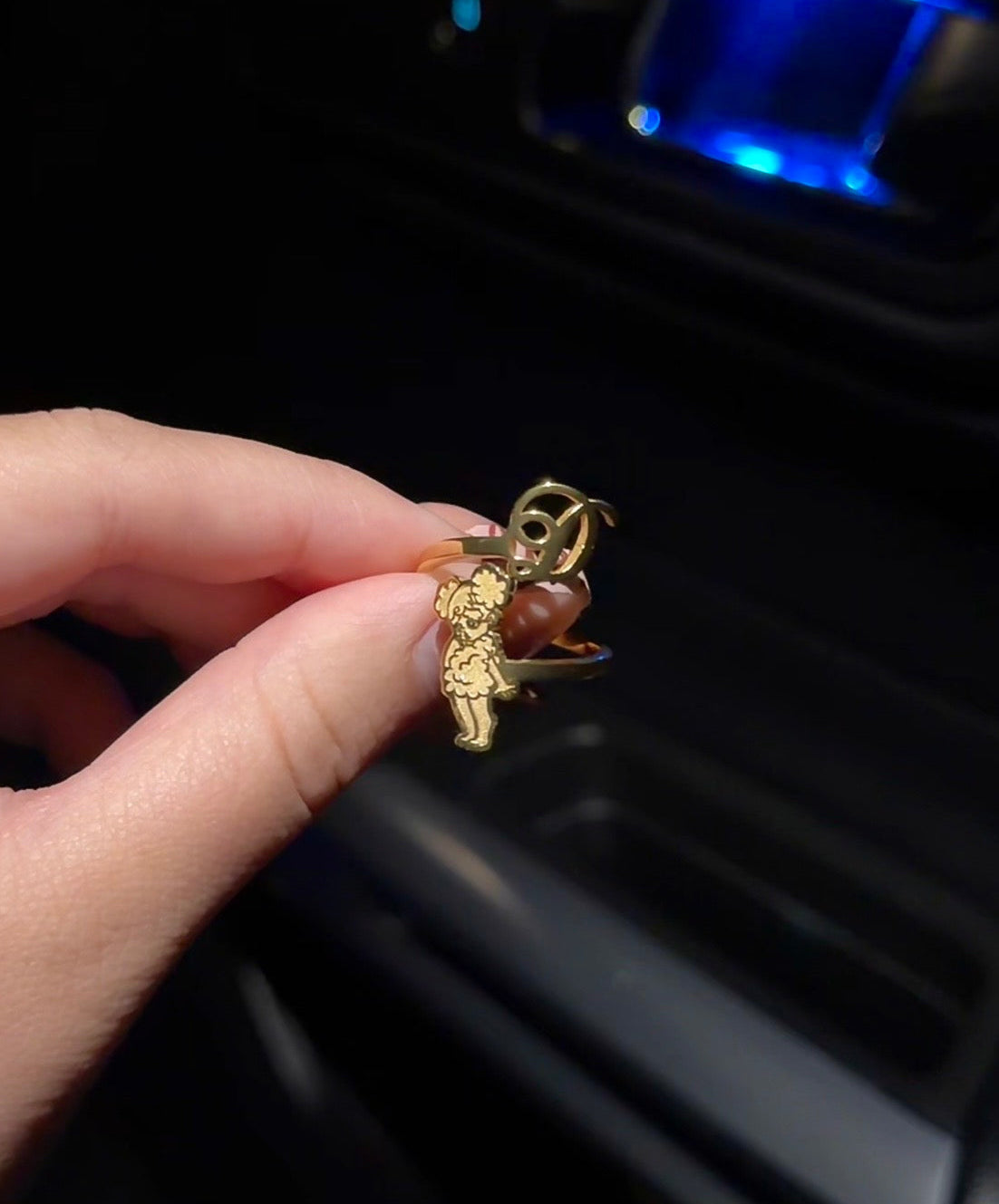 Sad Girlz Initial Ring