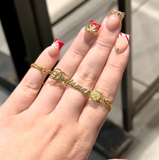1980 Strawberry Name Bracelet