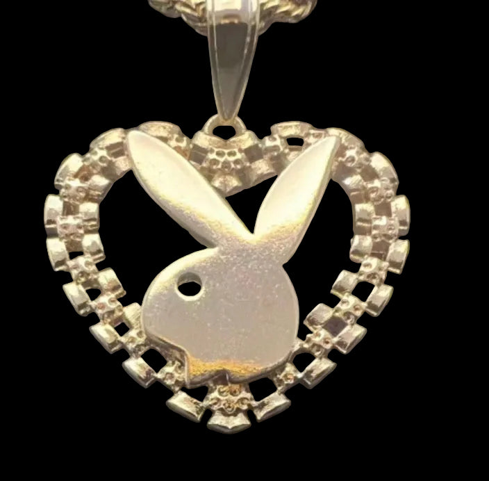 Playboy Bunny Heart Rolex Necklace
