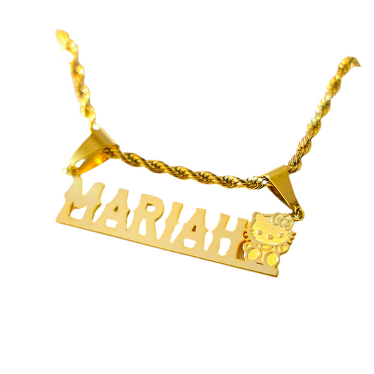 Hk Name Nameplate Necklace