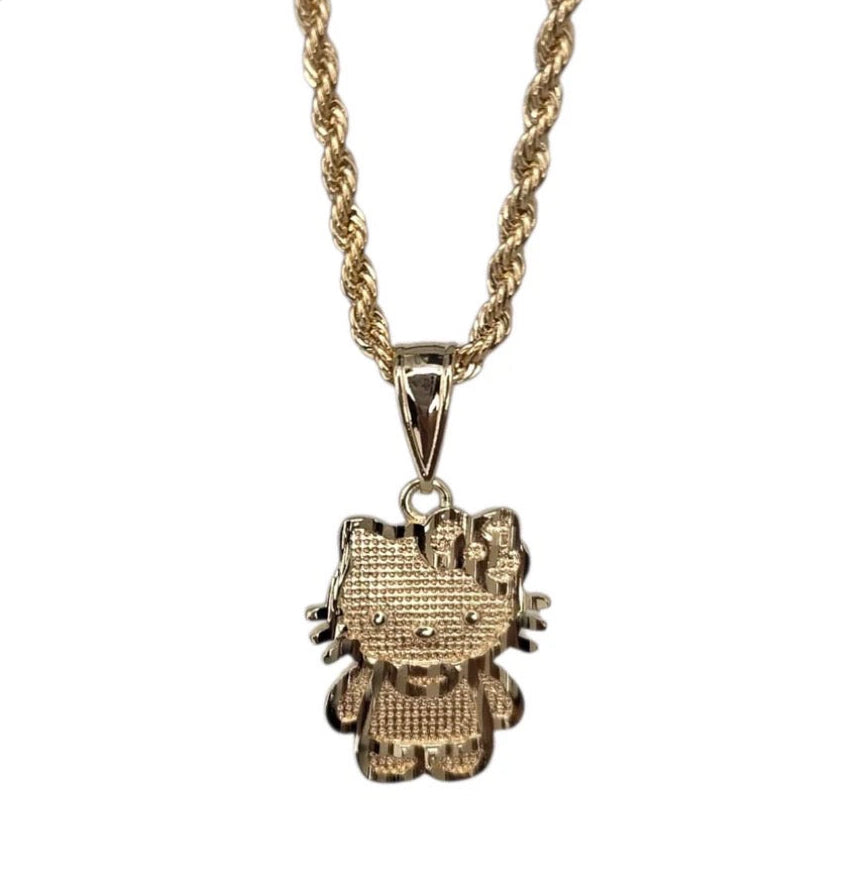 Hk 14k Gold Plated Pendant Necklace