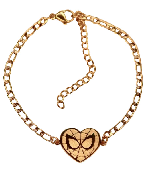 Spiderman Heart Bracelet