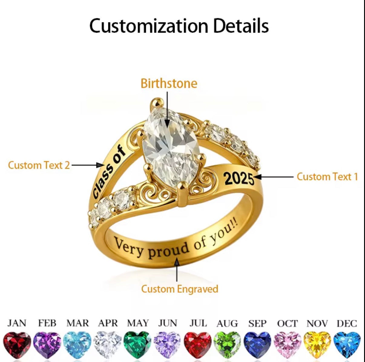 Classic Graduation Ring