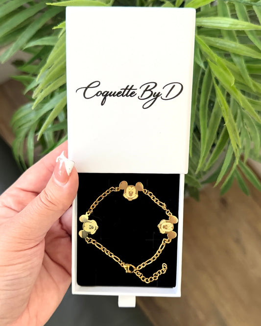 3 Mouse Heads Bracelet