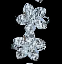 925 One Big Plumeria Flower Ring