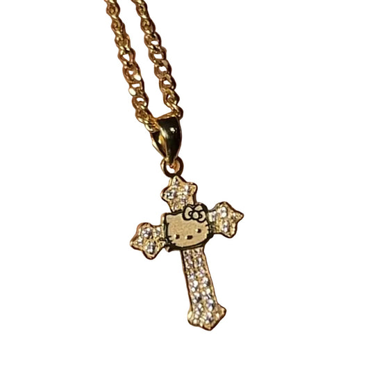 HK Diamond Cross Necklace