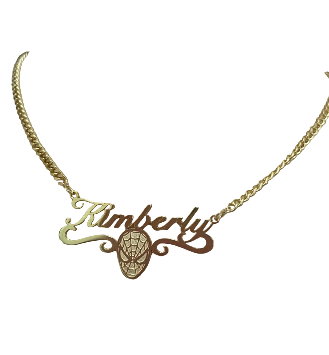 Spiderman Name Necklace