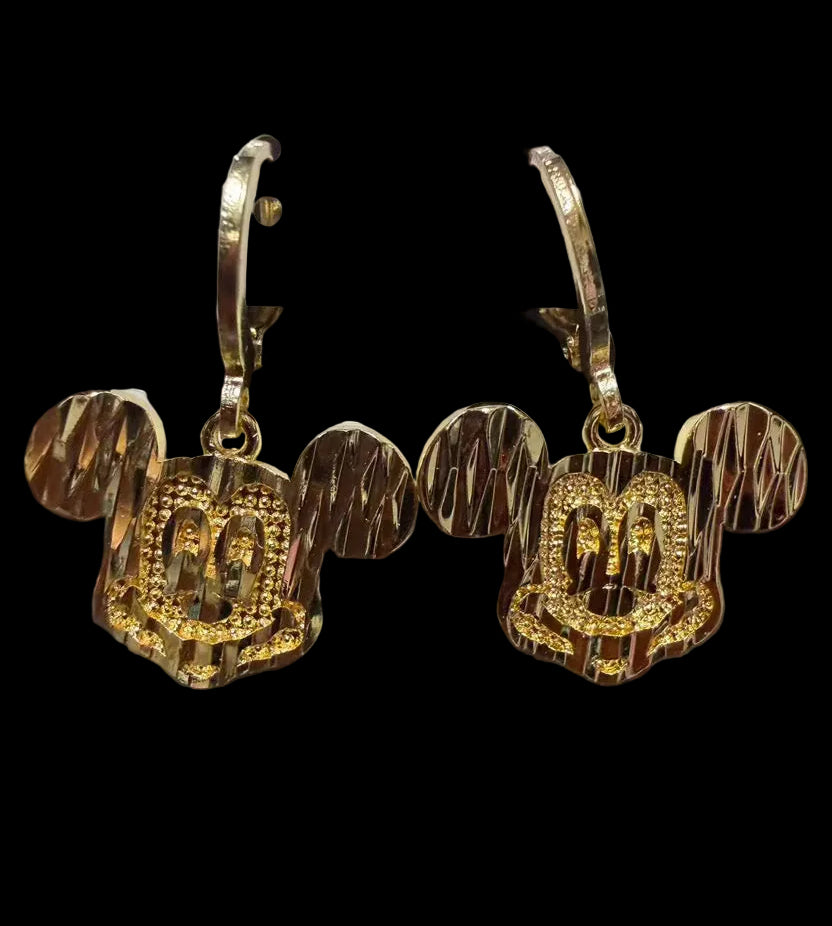 Mouse Hoop Earrings