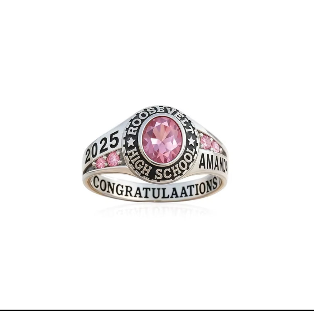 Pretty In Pink Class Ring