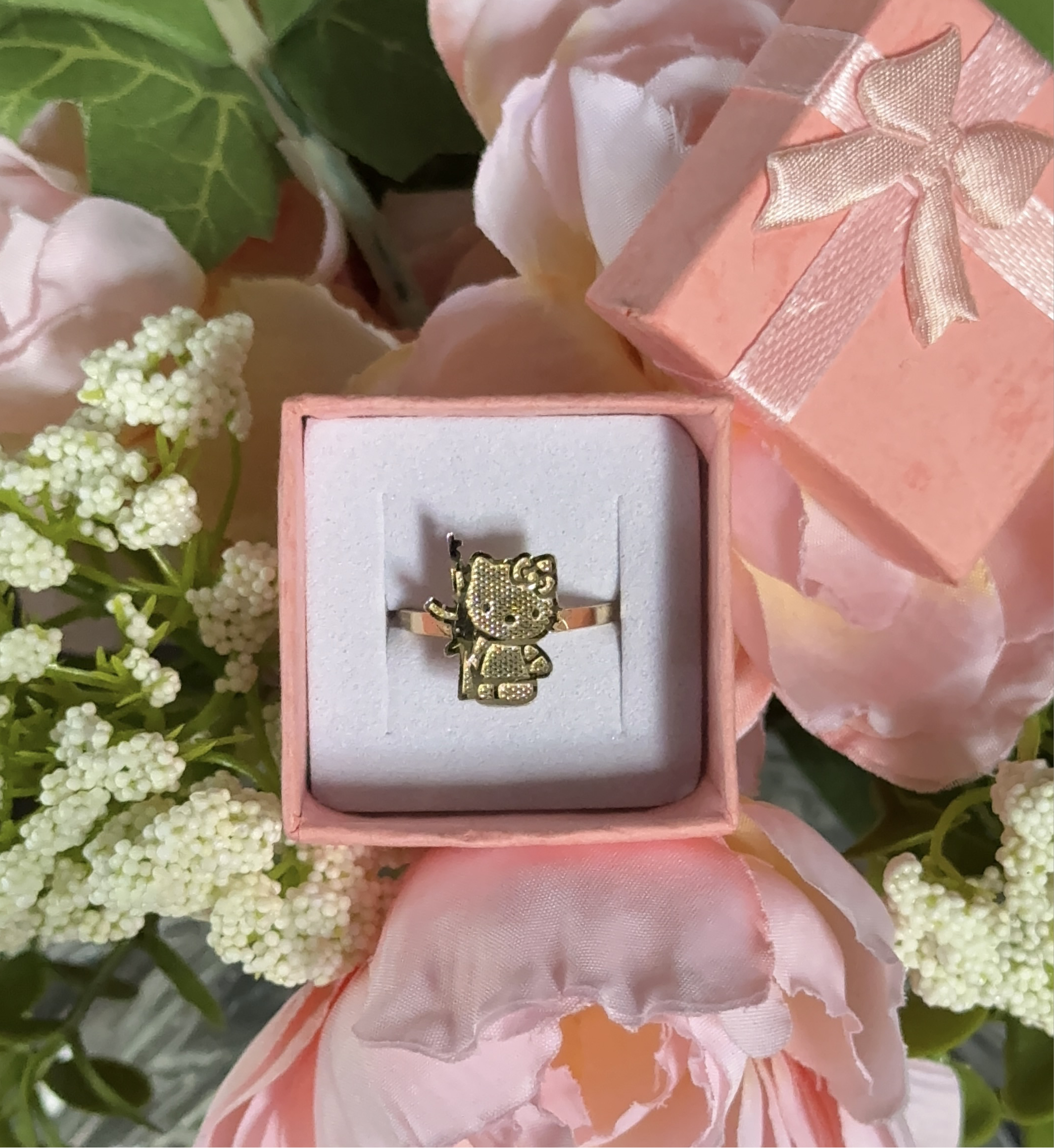 Belica Hello Kitty 14k Gold Ring