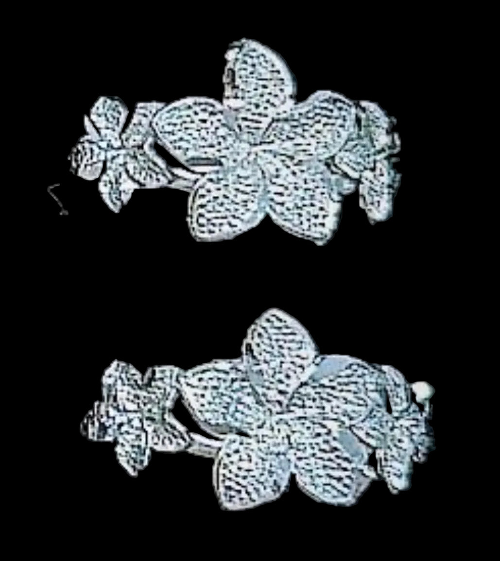 925 Small 3 Plumeria Flower Ring
