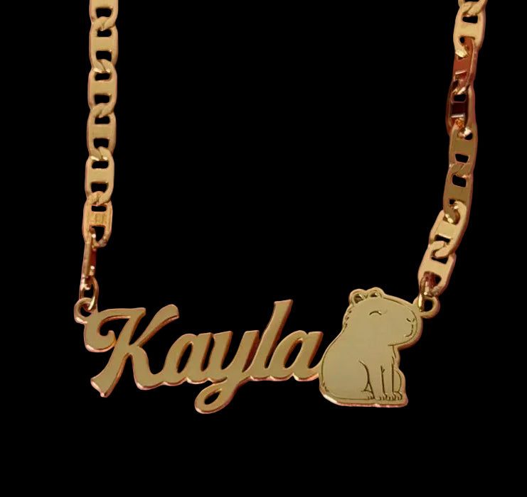 Capybara Name Necklace