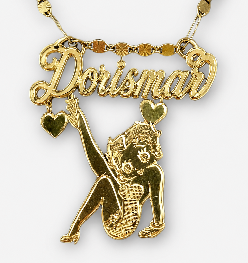 BB Hearts Name Necklace