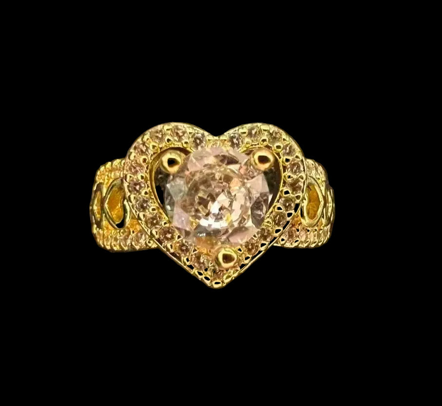 White Hearts Ring
