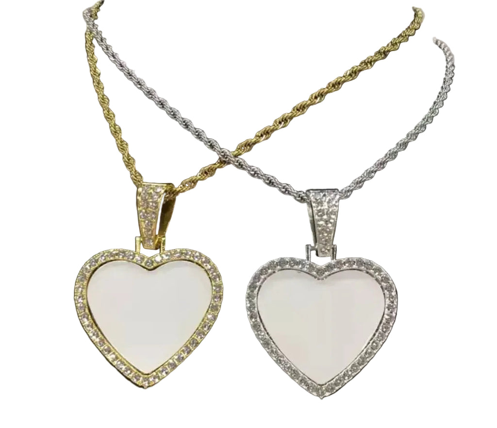 Custom Picture Heart Necklace