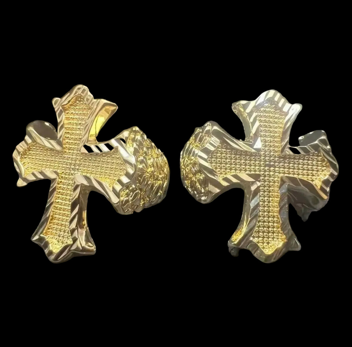 Cross Nugget Ring