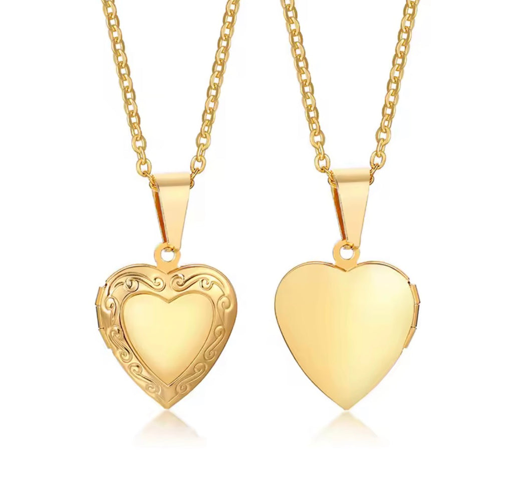 Custom Picture Heart Locket Style No.2