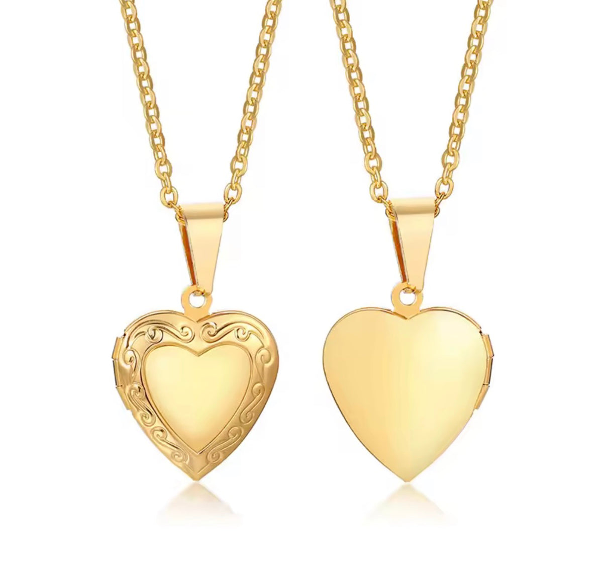 Custom Picture Heart Locket Style No.2