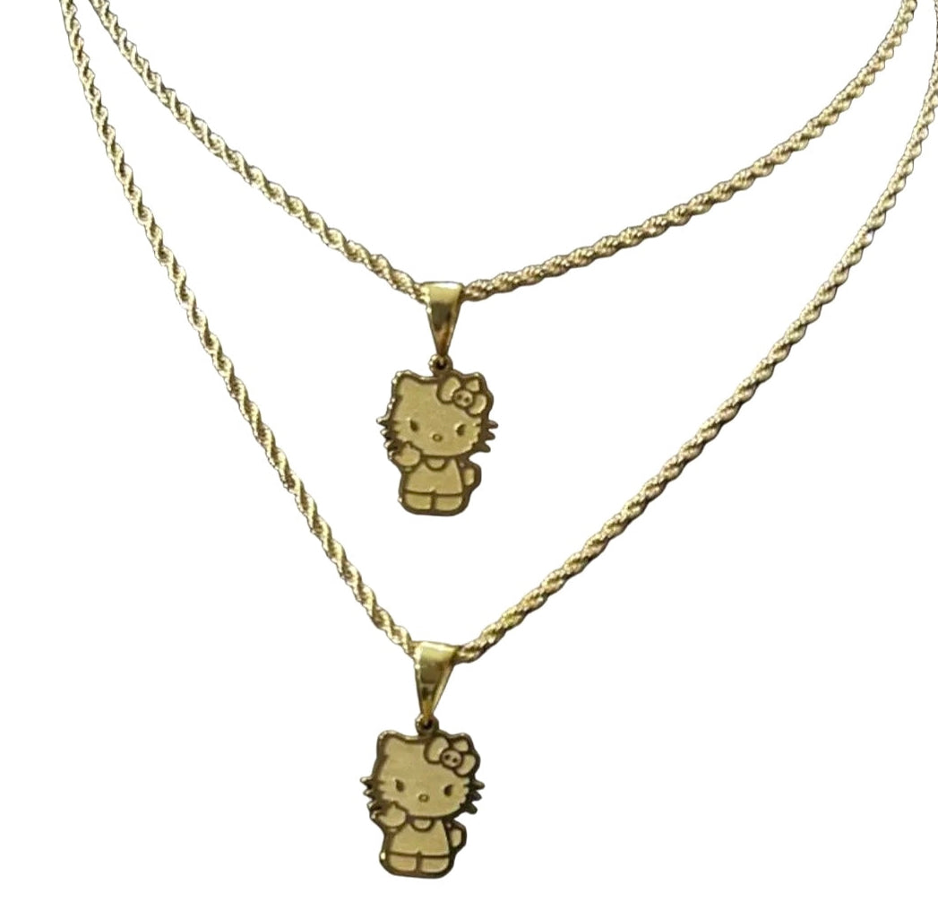 Bad Kitty Pendant Necklace