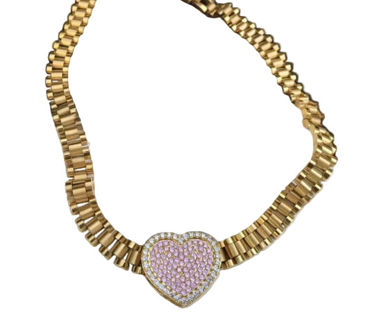 Heart Rolex Chain