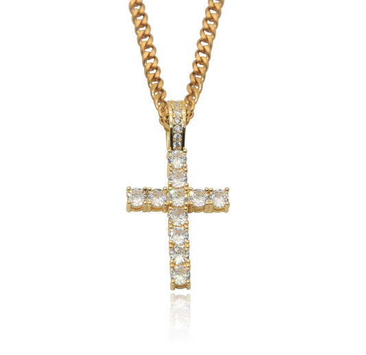 Icy Cross Necklace