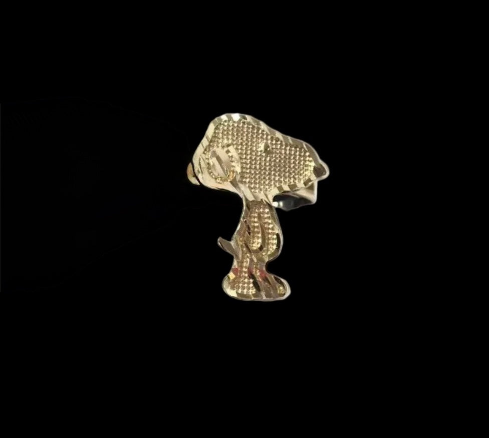 Snoopy Diamond Cut Ring