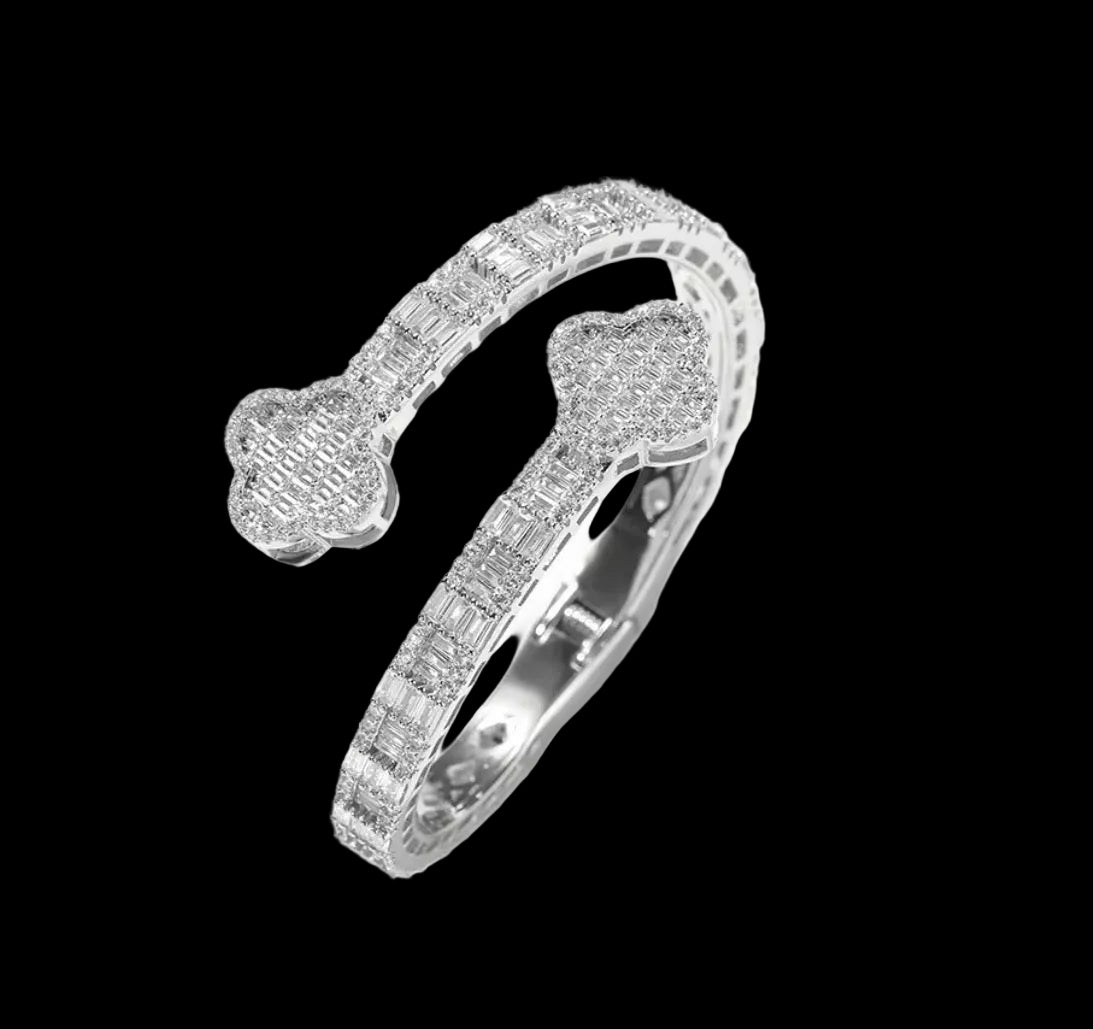 Diamond Flower Bangle