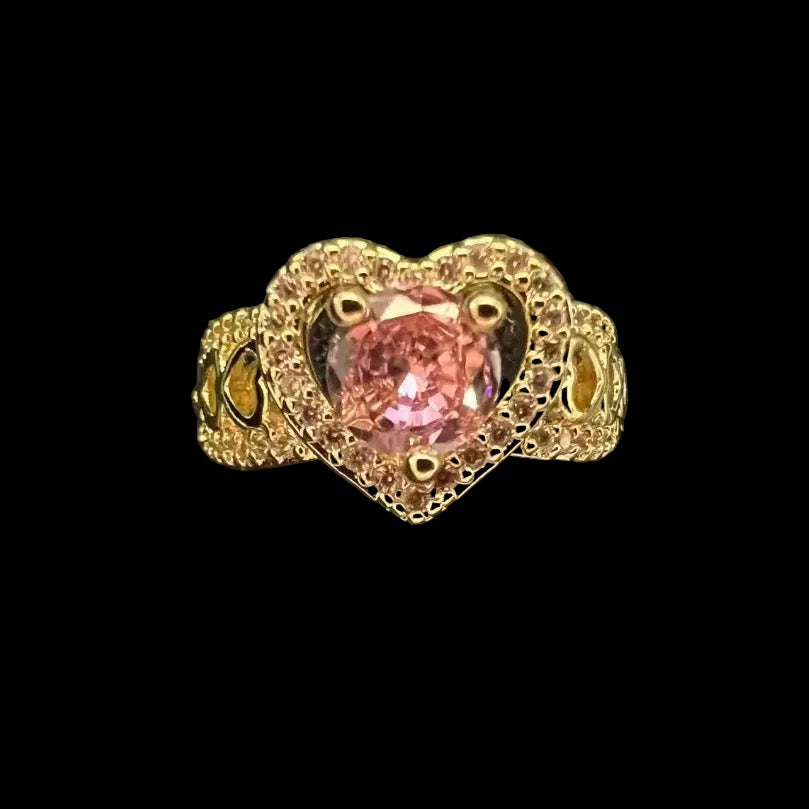 Princess Pink Heart Ring