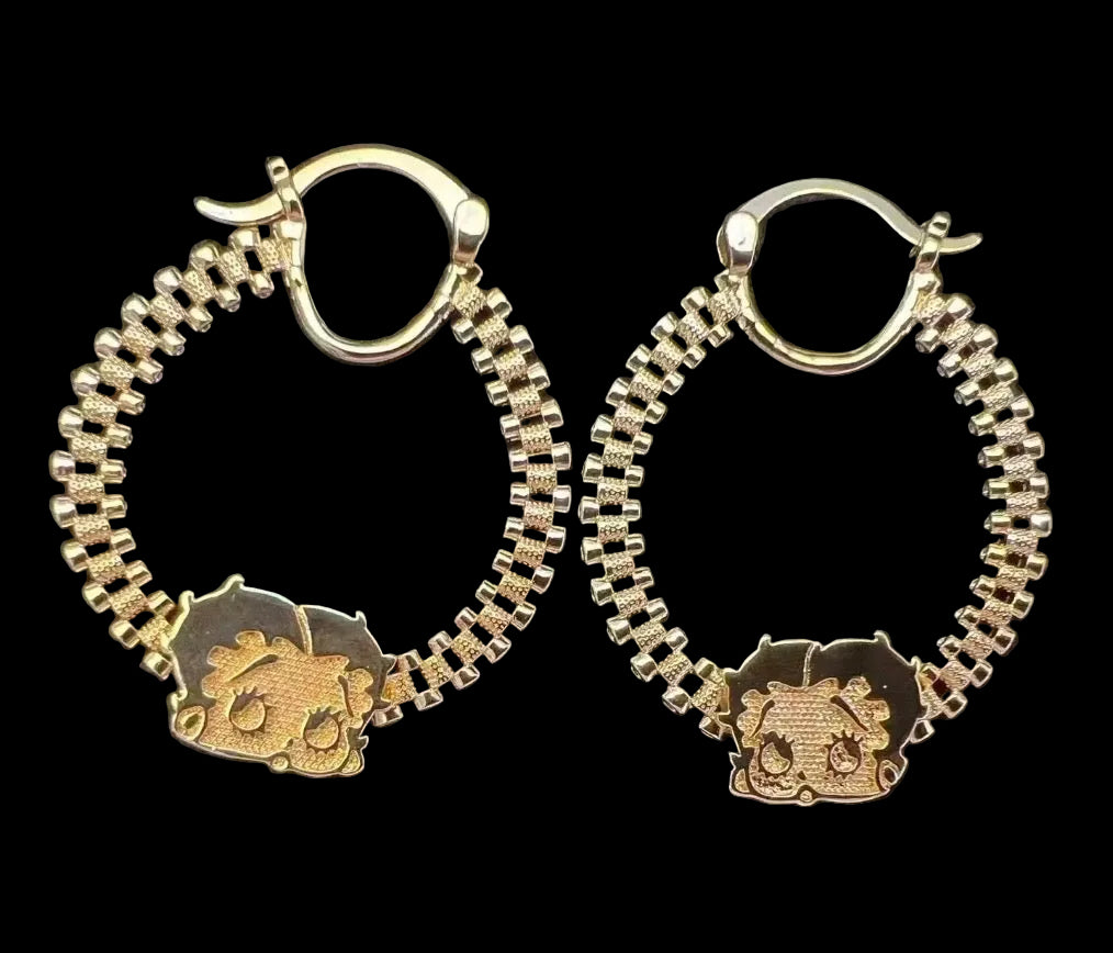 Betty Circle Rolex Hoops