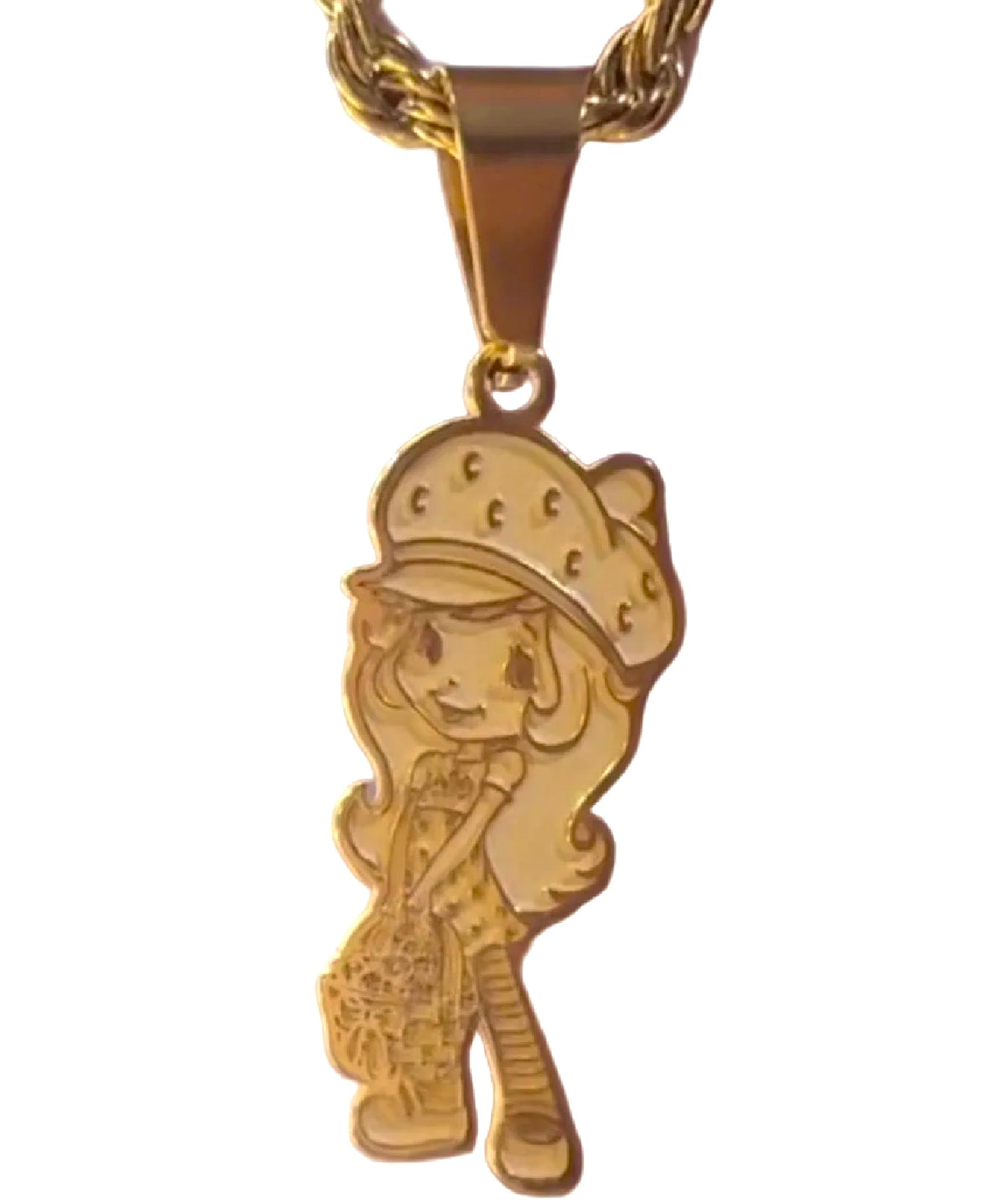 Strawberry Shortcake Pendant Necklace