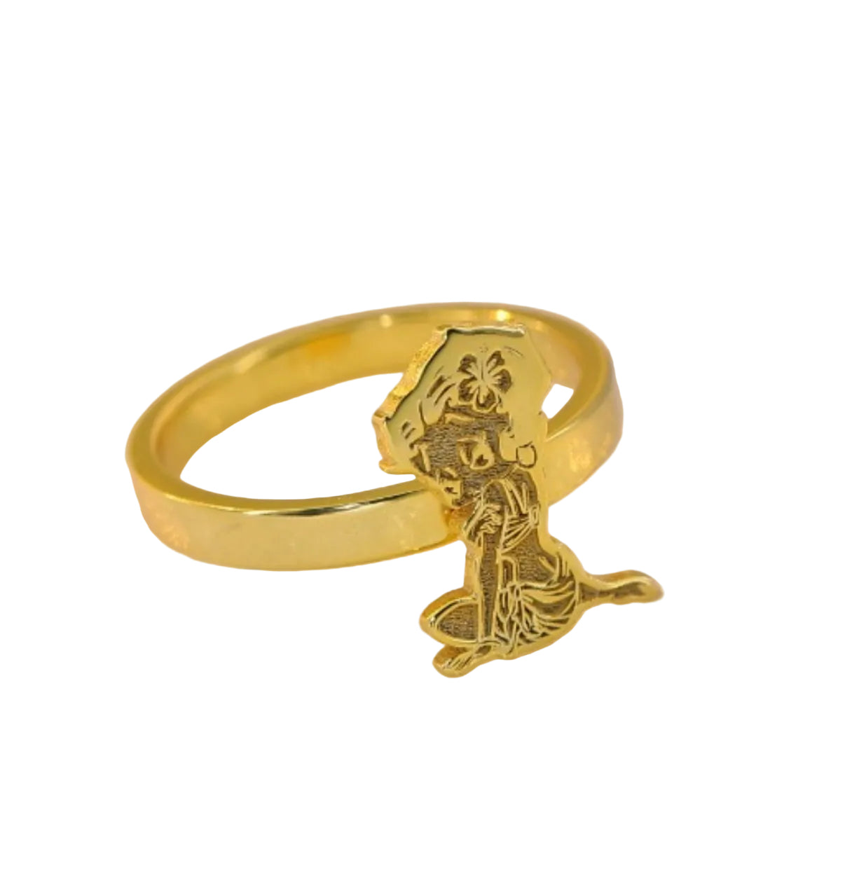 Hibiscus Betty Boop Ring