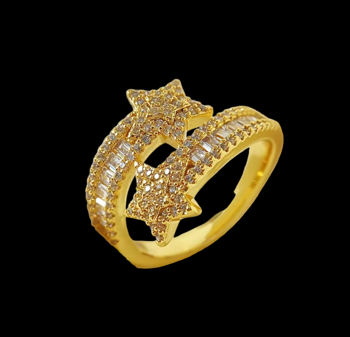 Double Star Luxe Ring