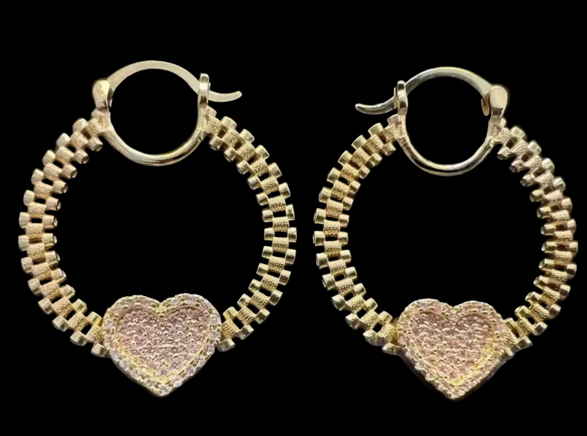 Pink Diamond Rolex Earrings