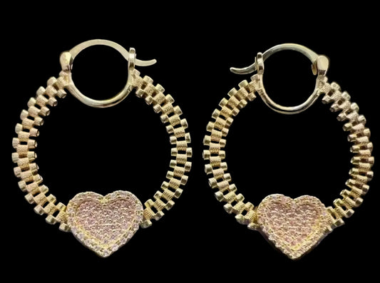 Pink Diamond Rolex Earrings